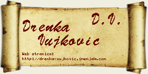 Drenka Vujković vizit kartica